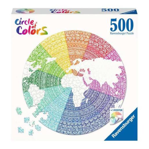 Ravensburger - Puzzle Mandala Circle of colors 500 pzs