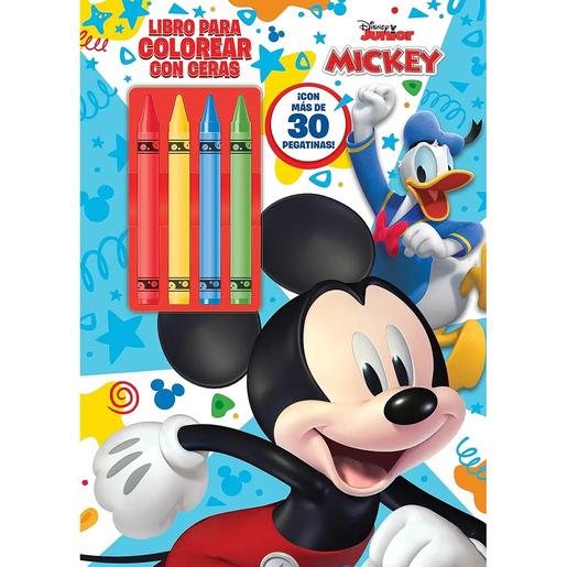 Disney - Mickey Libro para colorear con ceras y pegatinas