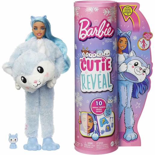Barbie - Cutie Reveal Invierno - Muñeca husky