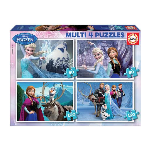 Educa Borrás - Frozen - Multi 4 Puzzles 50-80-100-150 Piezas