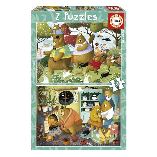 Educa - Cuentos del bosque - 2 puzzles 20 piezas