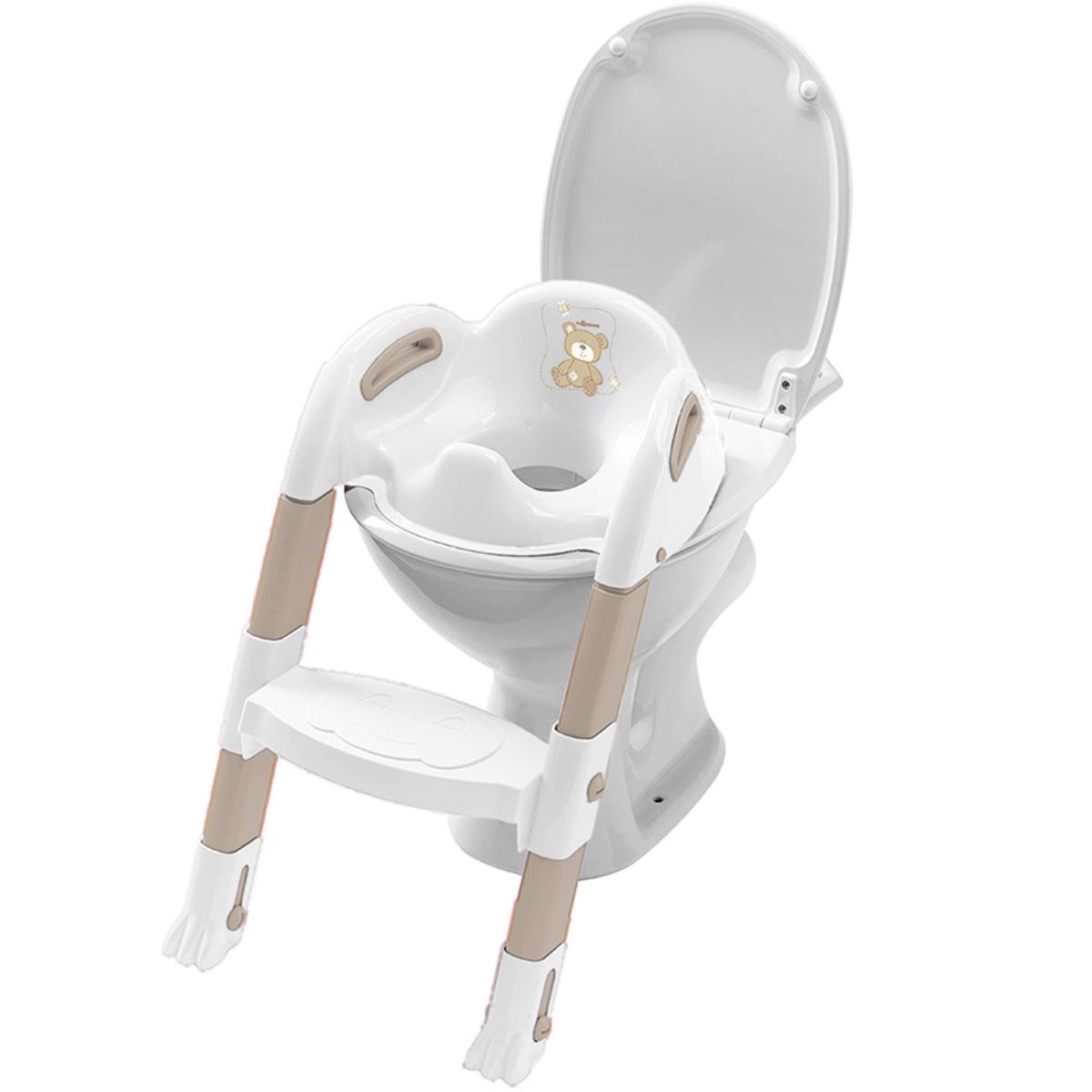 HuBorns - Adaptador WC Niños con Escalera de Altura Regulable