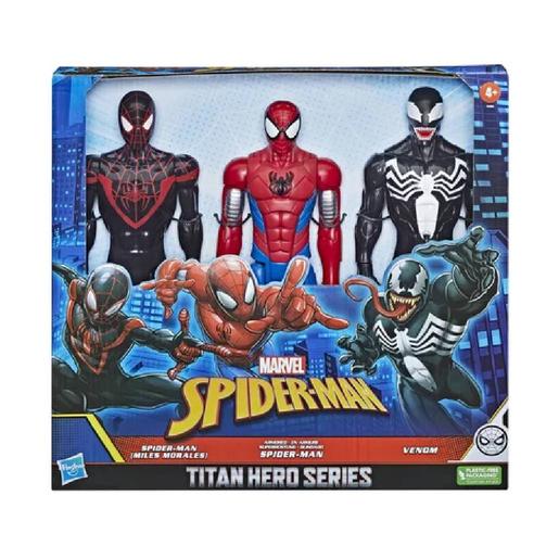 Spider-Man -  Pack figuras Miles Morales, Spider-Man y Venom