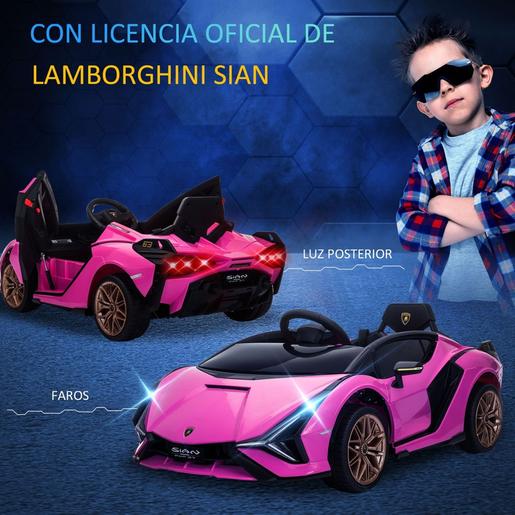 Homcom - Lamborghini SIAN eléctrico rosa