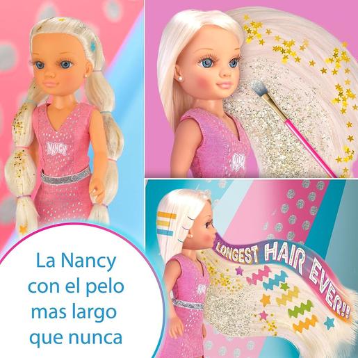 Nancy - Muñeca con pelo súper largo y accesorios para crear peinados ㅤ