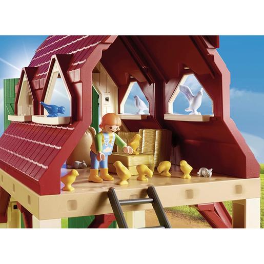Playmobil - Granja con cría de animales pequeños 70887