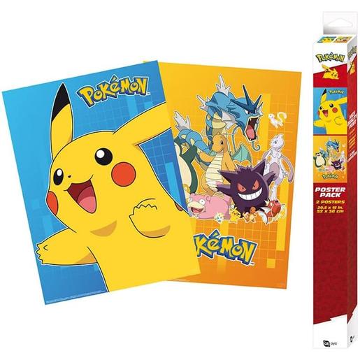 Pokemon - Set Chibi Poster Pokemon: personajes coloridos