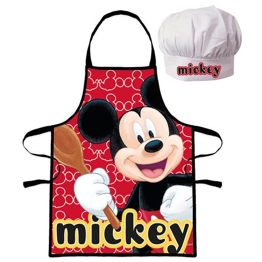 Mickey Mouse - Set Delantal y Gorro 4-6 años