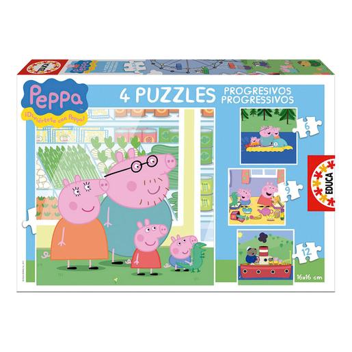 Educa Borras - Peppa Pig Familia - Puzzle Progresivo