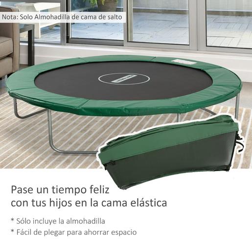 Homcom - Cubierta de protección para cama elástica Ø 305 cm verde