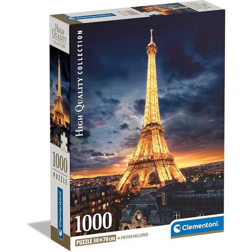 Clementoni - Puzzle 1000 piezas Torre Eiffel ㅤ