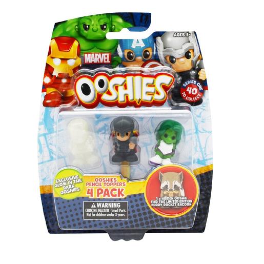 Ooshies - DC Comics - Pack 4 Personajes (varios modelos)