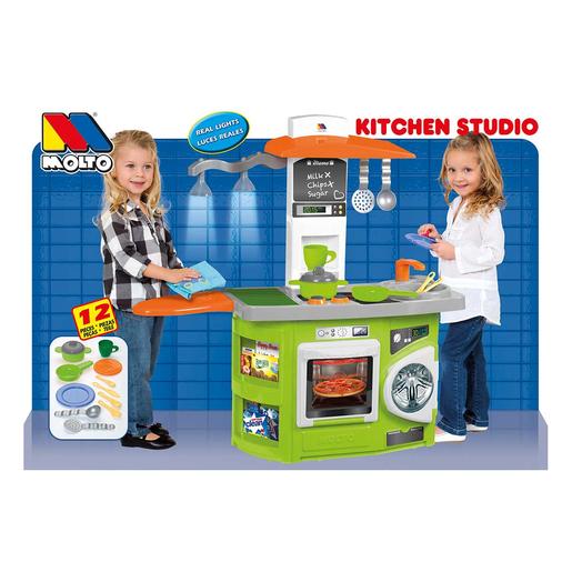 Moltó - Cocina infantil electrónica con lámpara verde