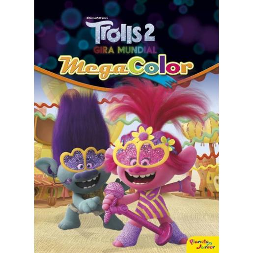 Trolls - Megacolor libro para colorear Trolls 2