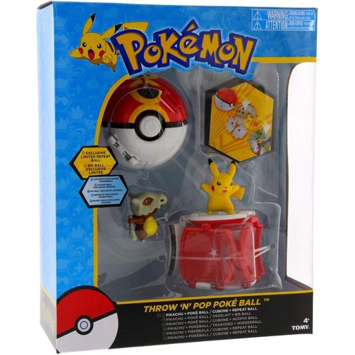 Bizak - Pokemon - Conjunto de Pokeball lanzable con Pikachu y Cubone ㅤ