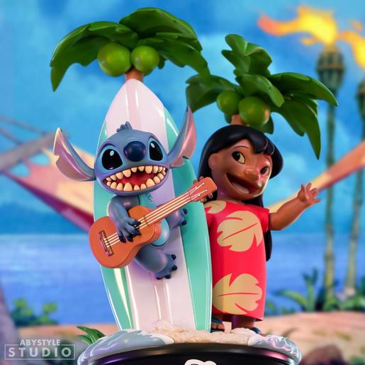 Disney - Figura colecionável de Lilo & Stitch com prancha de surf ㅤ