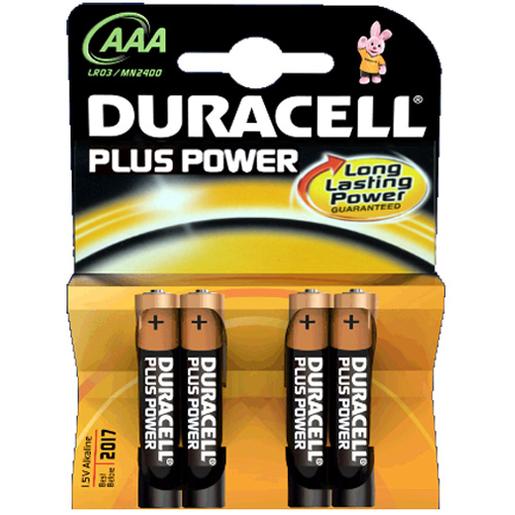 Duracell - Pack 4 Pilas AAA Plus Power