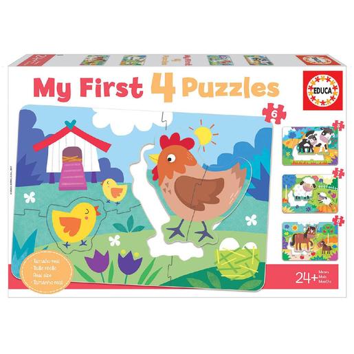 Educa Borrás - Mamás y bebés - My first 4 puzzles