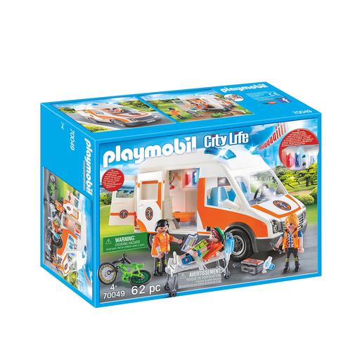 Playmobil City Life - Ambulancia Con Luz Y Sonido - 70049
