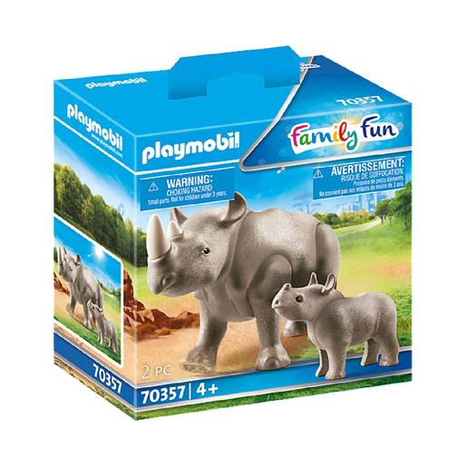 Playmobil - Rinoceronte con bebé - 70357