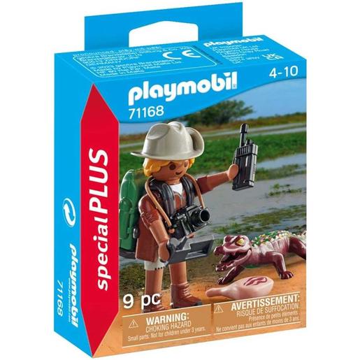 Playmobil - Investigador con caimán especial Playmobil ㅤ
