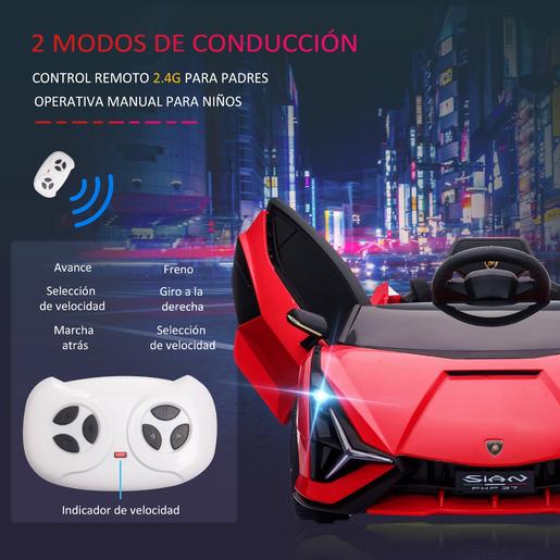 Homcom - Coche de batería Lamborghini con mando a distancia