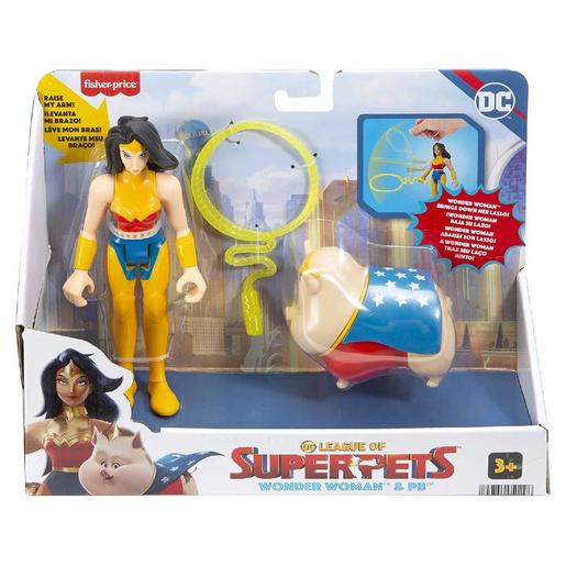 Fisher Price - DC liga de Super Mascotas -  Wonder Woman y PB
