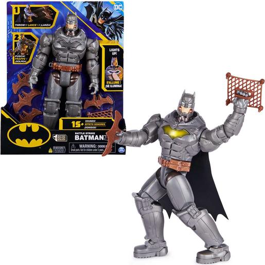 DC Cómics - Batman - Figura articulada electrónica Batman 30 cm con accesorios y sonidos ㅤ