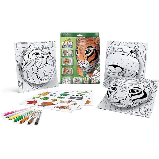 Crayola - Set de colorear y construir 3D tema selva