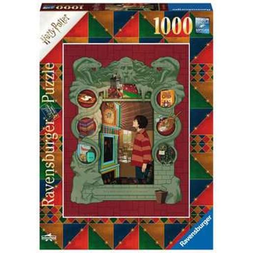 Ravensburger - Harry Potter - Puzzle 1000 piezas: Harry Potter en la casa de la familia Weasley ㅤ