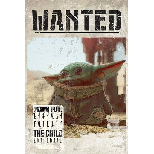 Star Wars - Póster The Mandalorian - Baby Yoda Wanted Se busca