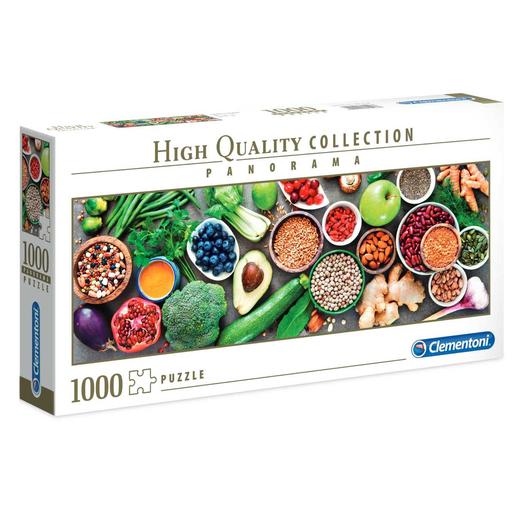 Puzzle panorama verduras saludables - 1000 piezas