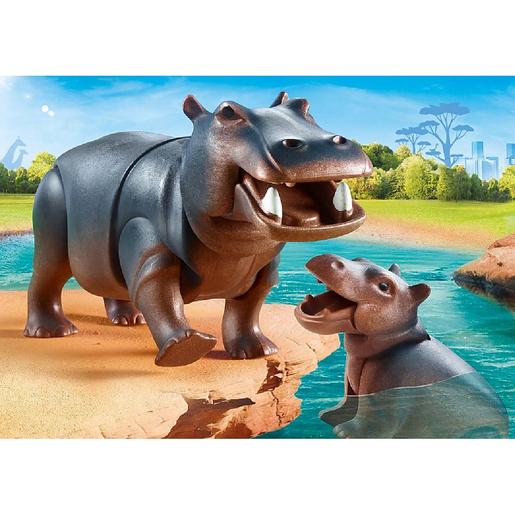 Playmobil - Hipopótamo con bebé - 70354