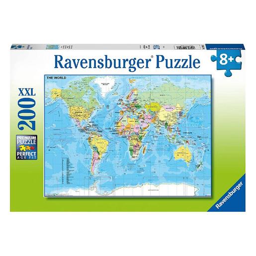 Ravensburger - Mapa del mundo - Puzzle 200 piezas XXL
