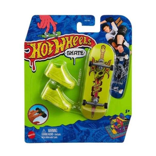 Hot Wheels - Monopatín de juguete con zapatillas para dedos, modelos surtidos (Varios modelos) ㅤ