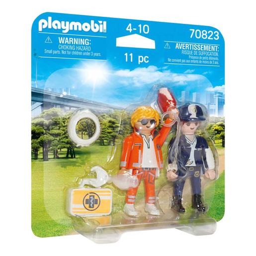 Playmobil - Duo Pack Doctor y Policía Playmobil Multicolor ㅤ