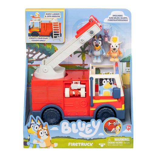 Bluey - Camión de bomberos con figuras