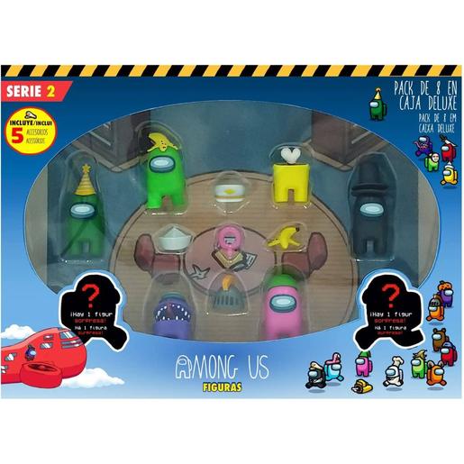 Among Us - Pack 8 figuras y accesorios (varios modelos)