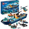LEGO - Barco explorador del Ártico con helicóptero y figura de orca, juego de construcción 60368