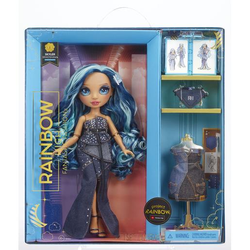 Muñeca Fantastic Fashion Azul de 28cm con Set de Juegos y Accesorios ㅤ