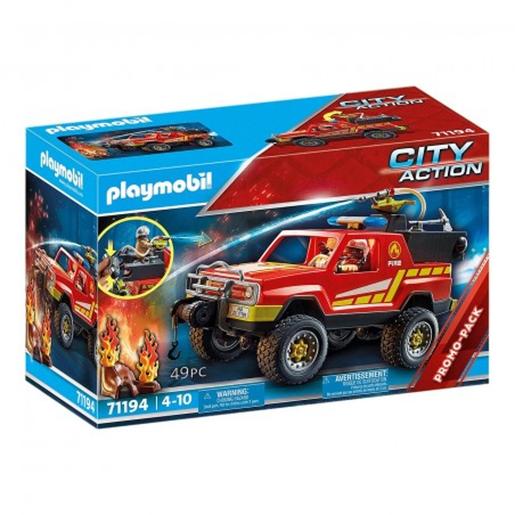 Playmobil - Camión de bomberos con función de pulverización