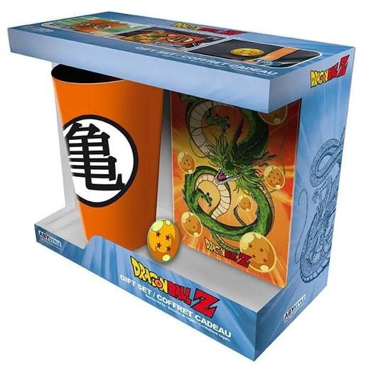 Dragon Ball - Pack regalo de vaso + pin + cuaderno Dragon Ball ㅤ