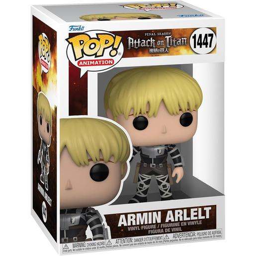 Funko - Figura de vinilo Coleccionable Armin Arlert - Attack on Titan, con posibilidad de variante Chase rara