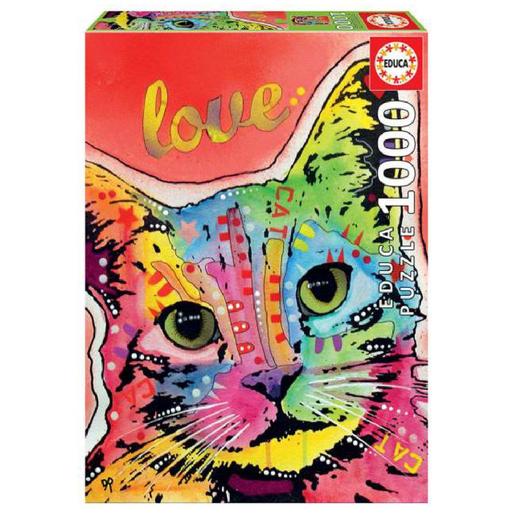 Educa Borras - Puzzle Tilt cat love 1000 piezas