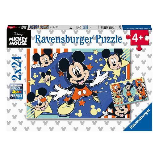 Ravensburger - Mickey Mouse - Pack 2 puzzles 24 piezas
