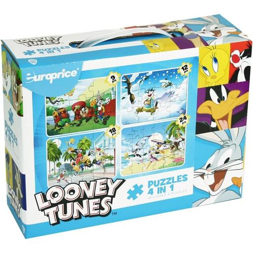 Puzzles de Looney Tunes 4 en 1