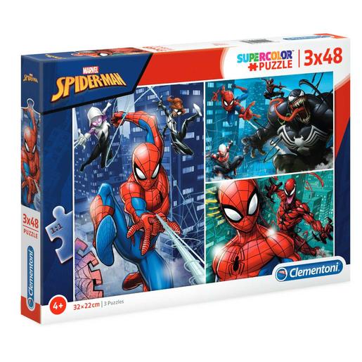 Spider-man - 3 puzzles x 48 piezas