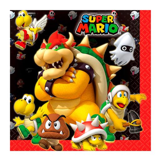 Super Mario - Pack 16 Servilletas