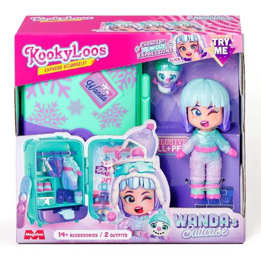 KookyLoos - Mala para bonecas com acessórios de moda e expressões divertidas ㅤ