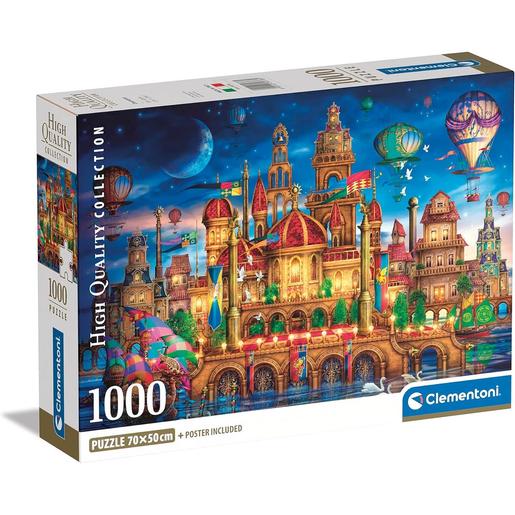 Clementoni - Puzzle Downtown de 1000 piezas, fabricado en Italia, multicolor ㅤ